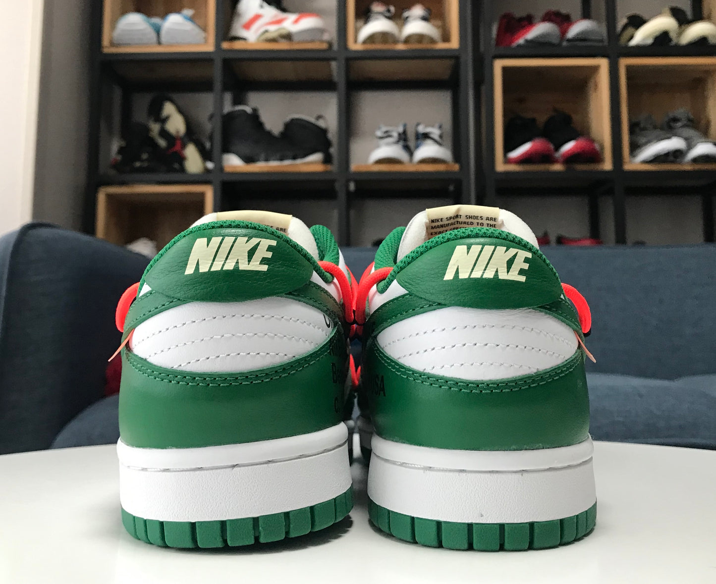 NIKE x OFF-WHITE - Nike Dunk Low Pine Green x Off-White Sneakers