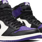 NIKE x AIR JORDAN - Nike Air Jordan 1 Retro High OG Court Purple Sneakers