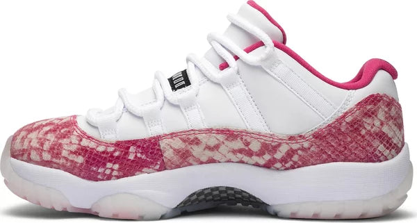 NIKE x AIR JORDAN - Nike Air Jordan 11 Retro Low Pink Snakeskin Sneakers (Women)