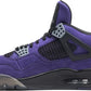 AIR JORDAN x TRAVIS SCOTT - Nike Air Jordan 4 Retro Purple Suede - Black Midsole x Travis Scott Sneakers (Friends & Family)