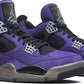 AIR JORDAN x TRAVIS SCOTT - Nike Air Jordan 4 Retro Purple Suede - Black Midsole x Travis Scott Sneakers (Friends & Family)