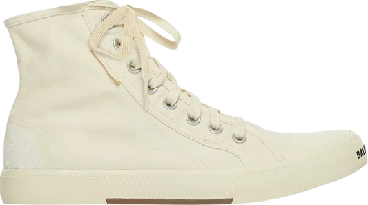 BALENCIAGA - BALENCIAGA Paris High Destroyed White Sneakers (Unisex)