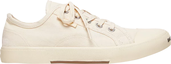 BALENCIAGA - BALENCIAGA Paris Low Destroyed White Sneakers (Unisex)