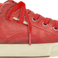 BALENCIAGA - BALENCIAGA Paris Low Destroyed Red Sneakers (Unisex)