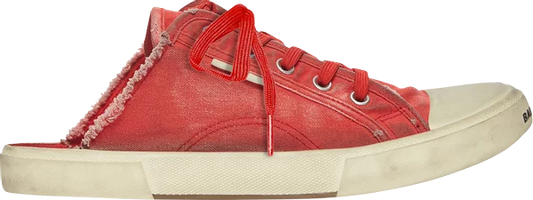 BALENCIAGA - BALENCIAGA Paris Low Destroyed Red Sneakers (Unisex)