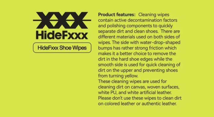 HideFxxx Shoe Wipes