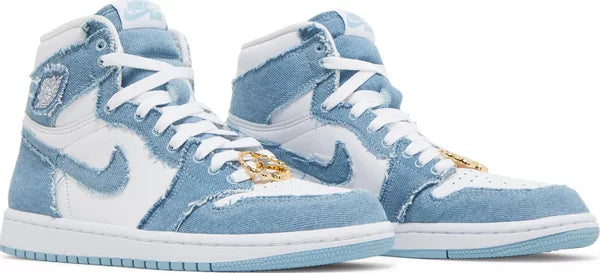 NIKE x AIR JORDAN - Nike Air Jordan 1 High OG Denim Sneakers (Women)