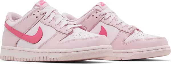 NIKE - Nike Dunk Low Triple Pink Sneakers (Kids - GS)