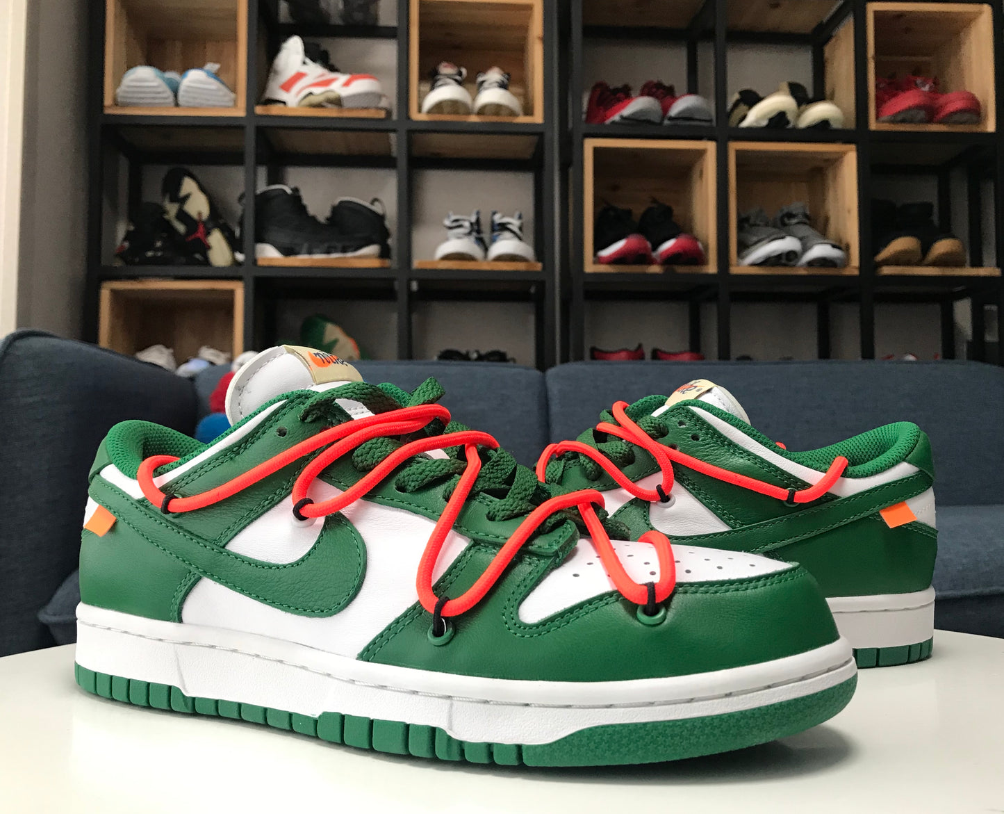 NIKE x OFF-WHITE - Nike Dunk Low Pine Green x Off-White Sneakers