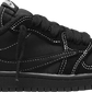 AIR JORDAN x TRAVIS SCOTT - Nike Air Jordan 1 Retro Low OG SP Black Phantom x Travis Scott Sneakers (Kids - PS)