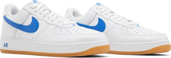 NIKE - Nike Air Force 1 '07 Low Retro Color Of the Month Royal Blue Gum Sneakers