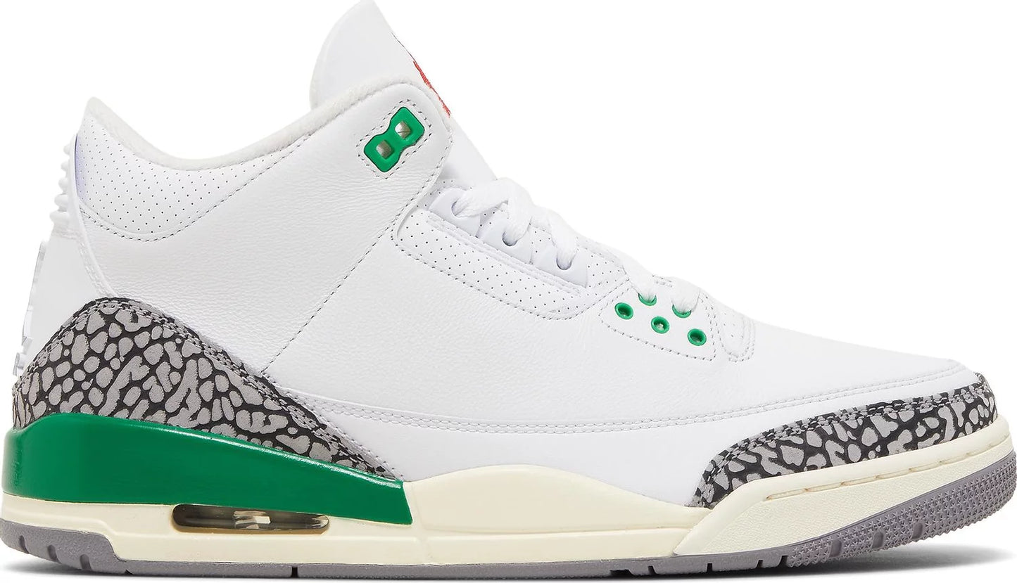 NIKE x AIR JORDAN - Nike Air Jordan 3 Retro Lucky Green Sneakers (Women)