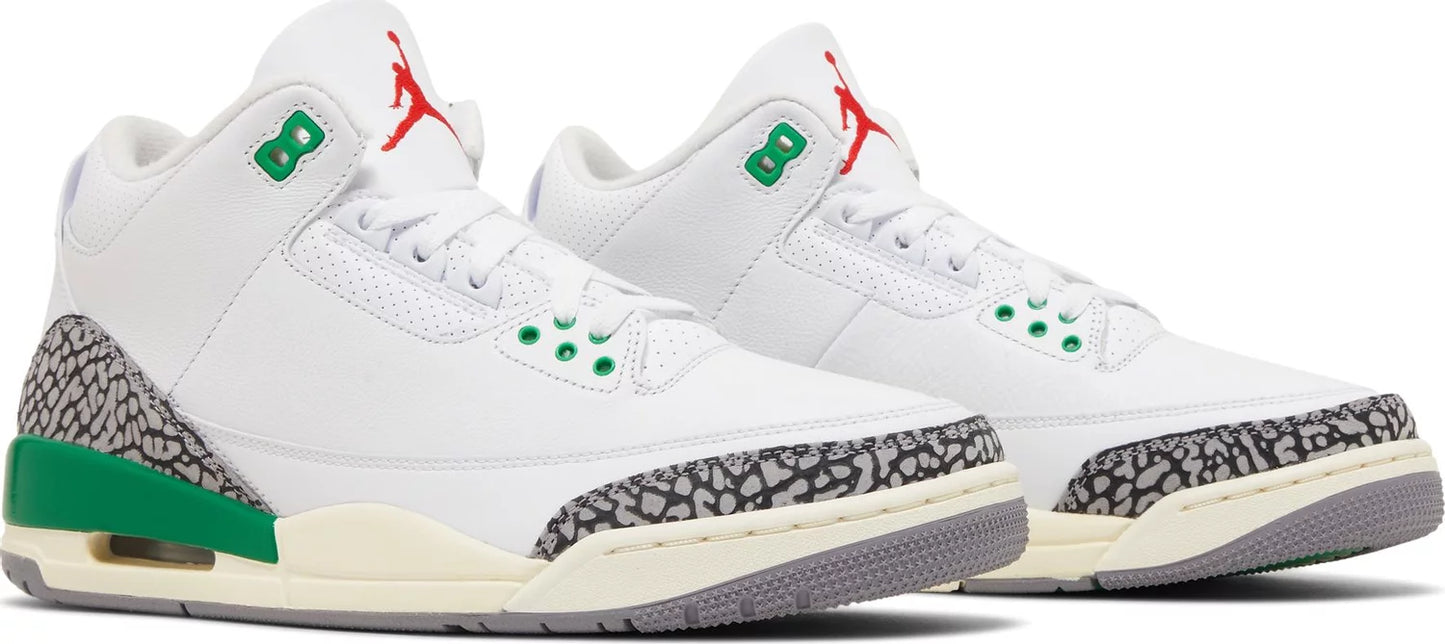 NIKE x AIR JORDAN - Nike Air Jordan 3 Retro Lucky Green Sneakers (Women)