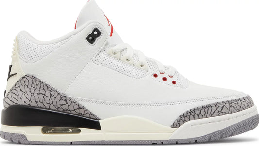 NIKE x AIR JORDAN - Nike Air Jordan 3 Retro White Cement Reimagined Sneakers