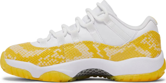NIKE x AIR JORDAN - Nike Air Jordan 11 Retro Low Yellow Snakeskin Sneakers (Women)
