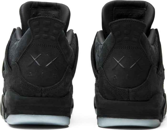 NIKE x AIR JORDAN - Nike Air Jordan 4 Retro Black x KAWS Sneakers