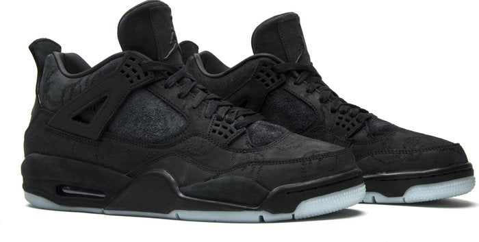 NIKE x AIR JORDAN - Nike Air Jordan 4 Retro Black x KAWS Sneakers