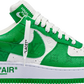 NIKE x LOUIS VUITTON - Nike Air Force 1 Low White Gym Green By Virgil Abloh x Louis Vuitton Sneakers