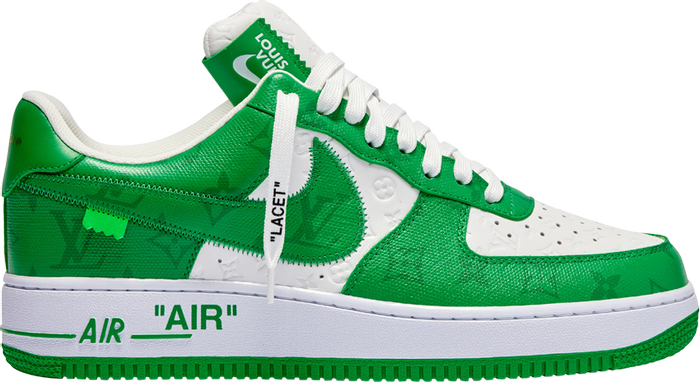 NIKE x LOUIS VUITTON - Nike Air Force 1 Low White Gym Green By Virgil Abloh x Louis Vuitton Sneakers