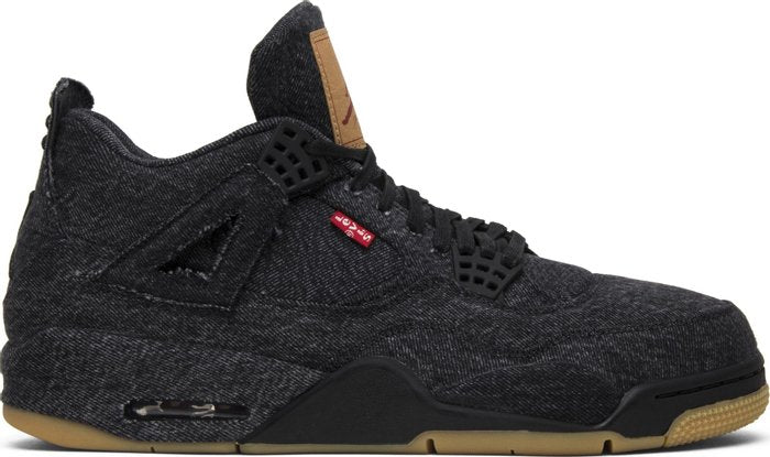 NIKE x AIR JORDAN - Nike Air Jordan 4 Retro Black Denim x Levi's Sneakers (Levi's Tag)