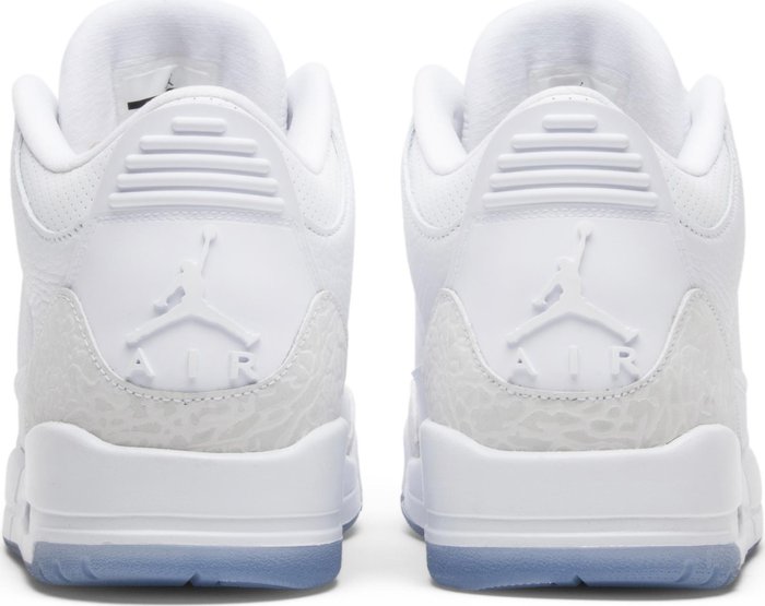 NIKE x AIR JORDAN - Nike Air Jordan 3 Retro Pure White Sneakers (2018)