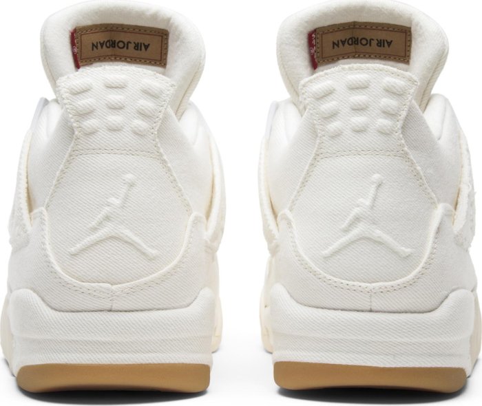 NIKE x AIR JORDAN - Nike Air Jordan 4 Retro White Denim x Levi's Sneakers (Levi's Tag)