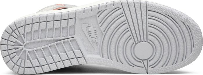 NIKE x AIR JORDAN - Nike Air Jordan 1 Retro High OG Neutral Grey Hyper Crimson Sneakers