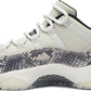 NIKE x AIR JORDAN - Nike Air Jordan 11 Retro Low Light Bone Snakeskin Sneakers