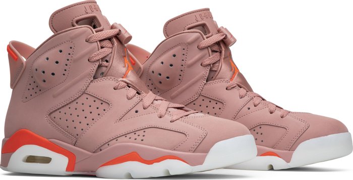 NIKE x AIR JORDAN - Nike Air Jordan 6 Retro Millennial Pink x Aleali May Sneakers (Women)