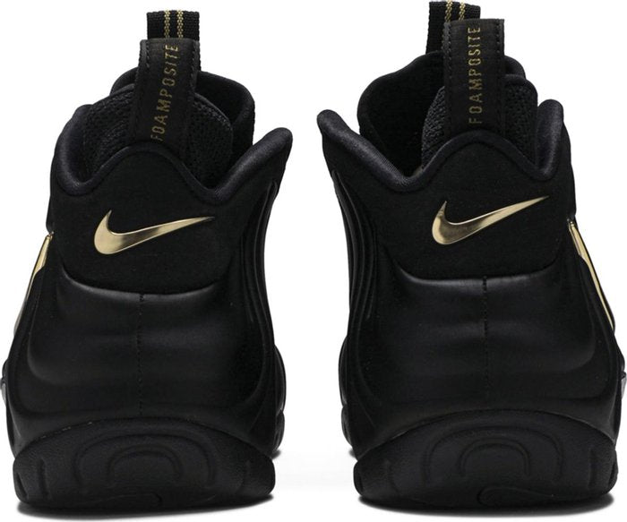 NIKE - Nike Air Foamposite Pro Black Metallic Gold Sneakers