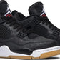 NIKE x AIR JORDAN - Nike Air Jordan 4 Retro Laser Black Gum Sneakers