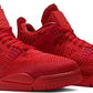 NIKE x AIR JORDAN - Nike Air Jordan 4 Retro Flyknit University Red Sneakers