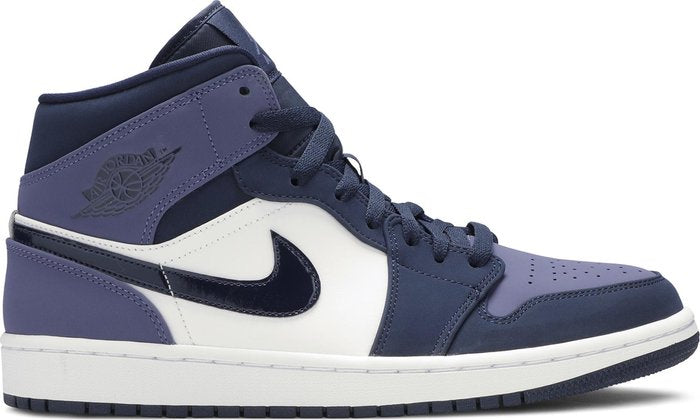 NIKE x AIR JORDAN - Nike Air Jordan 1 Mid Obsidian Sanded Purple Sneakers