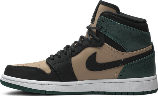 NIKE x AIR JORDAN - Nike Air Jordan 1 Retro High Premium Bio Beige Anthracite Mystic Green Sneakers (Women)