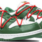 NIKE x OFF-WHITE - Nike Dunk Low Pine Green x Off-White Sneakers