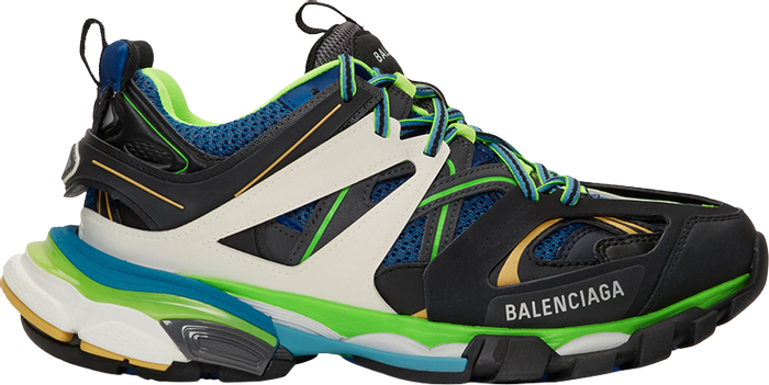 BALENCIAGA - BALENCIAGA Track Trainer Green White Blue Sneakers