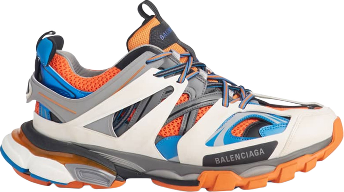 BALENCIAGA - BALENCIAGA Track Trainer Orange Blue Grey Sneakers