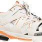 BALENCIAGA - BALENCIAGA Track Trainer White Orange Sneakers