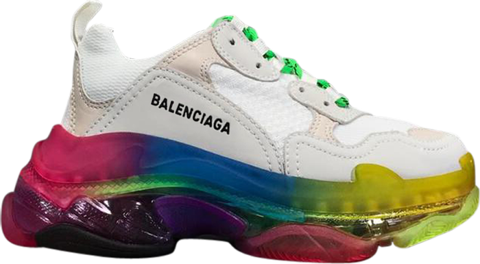 BALENCIAGA - BALENCIAGA Triple S Rainbow Sole Sneakers (Women)