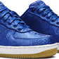 NIKE - Nike Air Force 1 Low PRM Royal Blue Silk x CLOT Sneakers