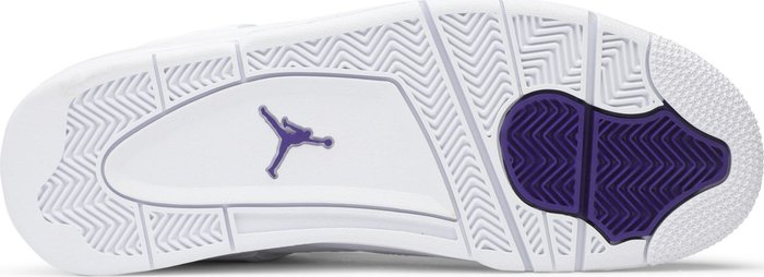 NIKE x AIR JORDAN - Nike Air Jordan 4 Retro Metallic Purple Sneakers