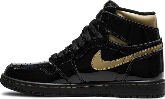 NIKE x AIR JORDAN - Nike Air Jordan 1 Retro High OG Black Metallic Gold Sneakers (2020)