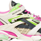 BALENCIAGA - BALENCIAGA Track 2.0 Trainer Pink Green Sneakers