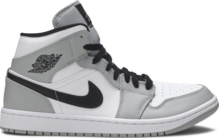 NIKE x AIR JORDAN - Nike Air Jordan 1 Mid Light Smoke Grey Sneakers