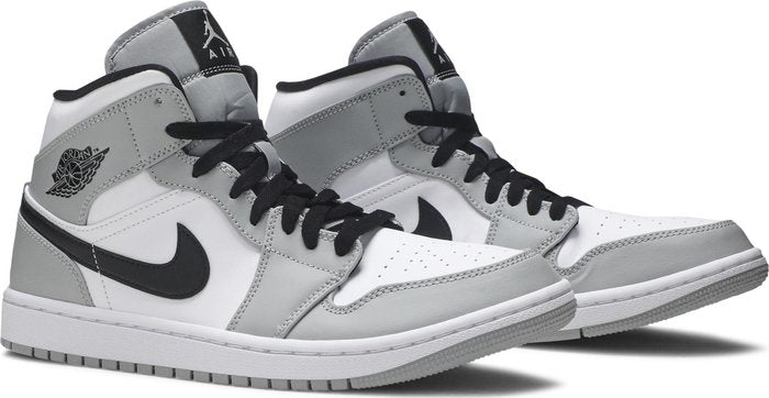 NIKE x AIR JORDAN - Nike Air Jordan 1 Mid Light Smoke Grey Sneakers