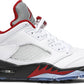 NIKE x AIR JORDAN - Nike Air Jordan 5 Retro Low Golf Fire Red Sneakers (Silver Tongue)