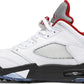 NIKE x AIR JORDAN - Nike Air Jordan 5 Retro Low Golf Fire Red Sneakers (Silver Tongue)