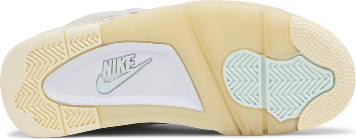 AIR JORDAN x OFF-WHITE- Nike Air Jordan 4 Retro SP Sail x Off-White Sneakers (Women)