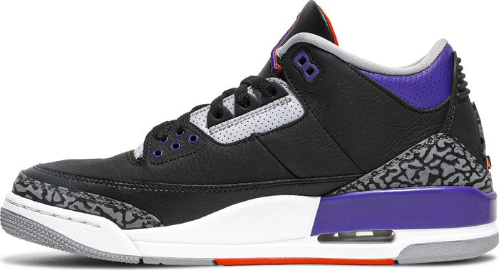 NIKE x AIR JORDAN - Nike Air Jordan 3 Retro Black Court Purple Sneakers