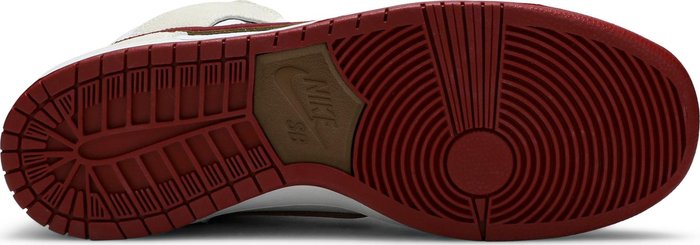 NIKE - Nike Dunk High SB Sail Bright Crimson Sneakers